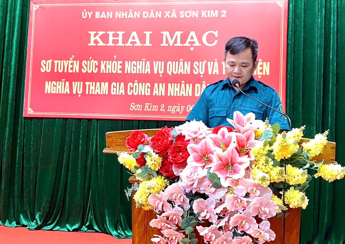 XÃ SƠN KIM 2 KHAI MẠC KHÁM NGHĨA VỤ QUÂN SỰ - CÔNG AN NĂM 2026