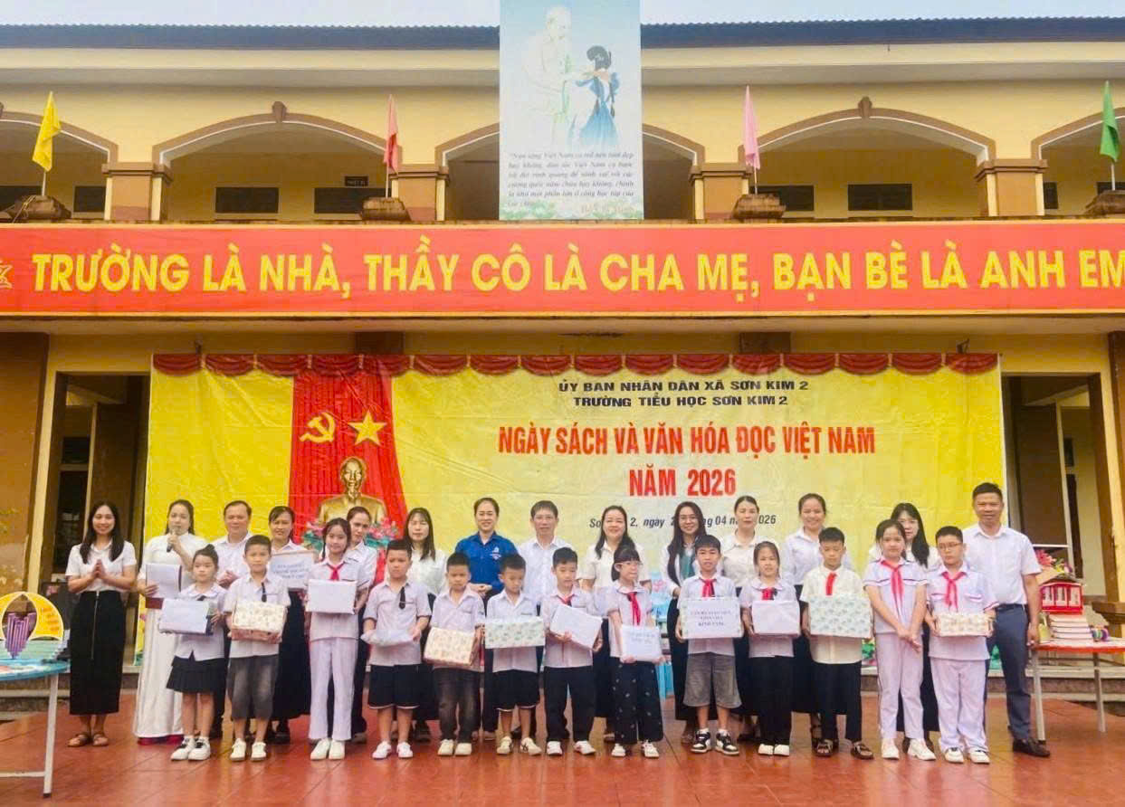 TRƯỜNG TIỂU HỌC SƠN KIM 2 TỔ CHỨC NGÀY SÁCH VÀ VĂN HÓA ĐỌC VIỆT NAM NĂM 2026