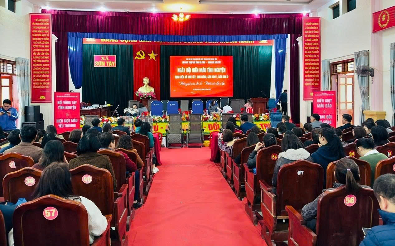 NGÀY HỘI HIẾN MÁU NHÂN ĐẠO: "HIẾN GIỌT MÁU ĐÀO - TRAO NGƯỜI SỰ SỐNG"