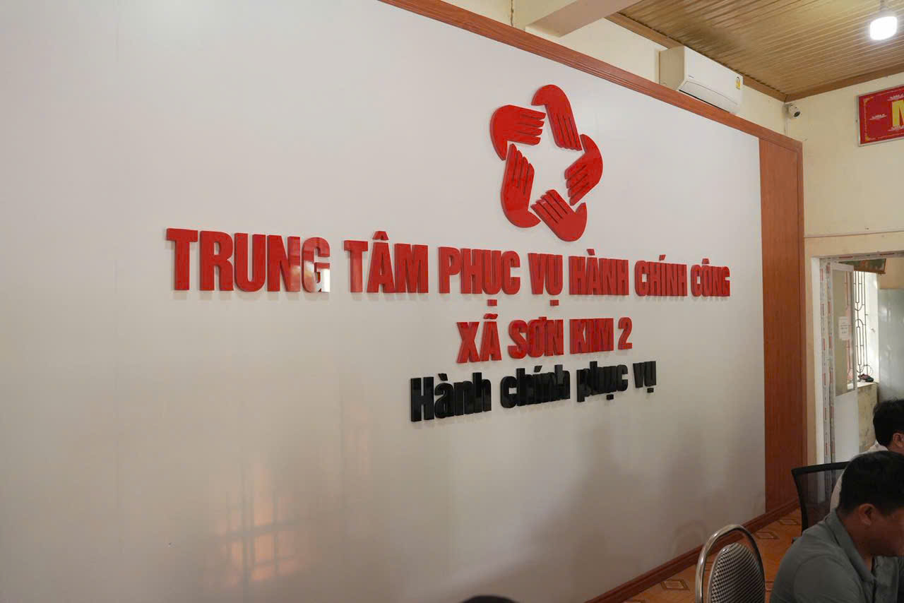 Trung tâm Phục vụ hành chính công xã Sơn kim 2: Cải cách hành chính hiệu quả sau sáp nhập