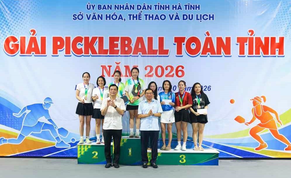 Sơn Kim 2 xuất sắc đạt huy chương đồng tại giải pickleball toàn tỉnh năm 2026