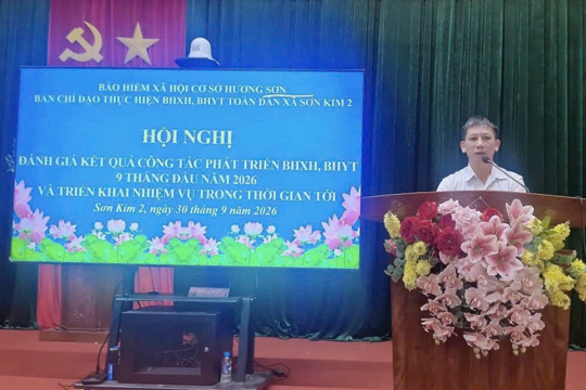 Sơn Kim 2 đánh giá kết quả phát triển người tham gia BHXH, BHYT 9 tháng đầu năm 2026