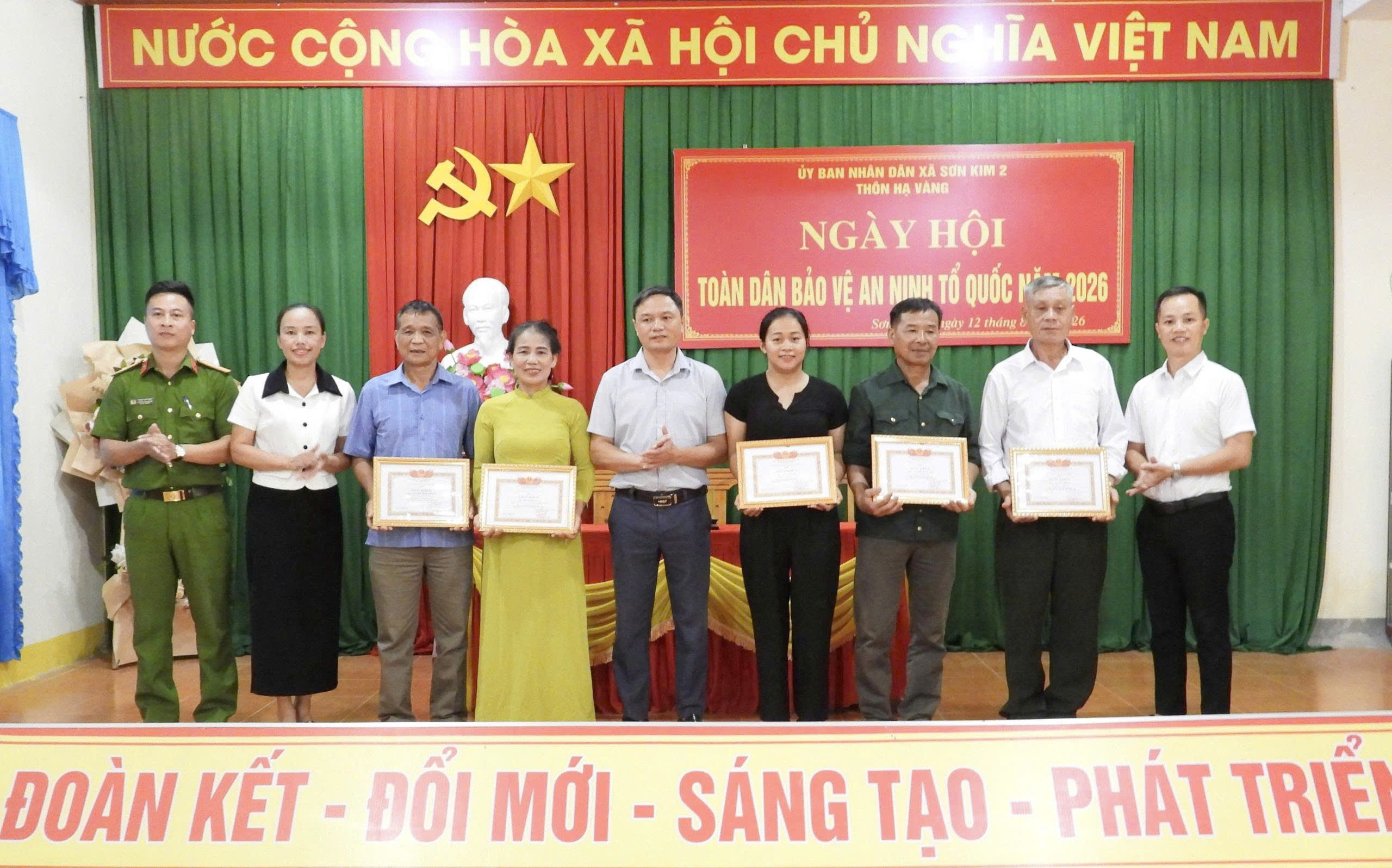 Thôn Hạ Vàng xã Sơn Kim 2 tổ chức thành công Ngày hội Toàn dân bảo vệ an ninh Tổ quốc năm 2026