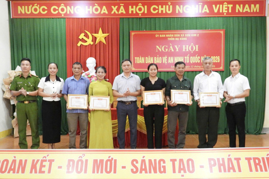 Thôn Hạ Vàng xã Sơn Kim 2 tổ chức thành công Ngày hội Toàn dân bảo vệ an ninh Tổ quốc năm 2026
