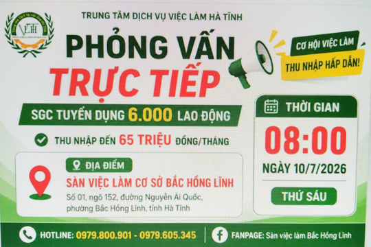 Trung tâm Dịch vụ việc làm Hà Tĩnh 